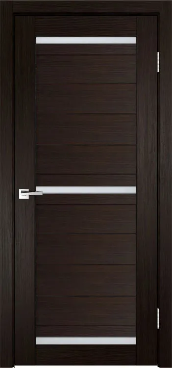 Фото Межкомнатная дверь Легенда Z-4 тон Венге Остекление Сатинат белое